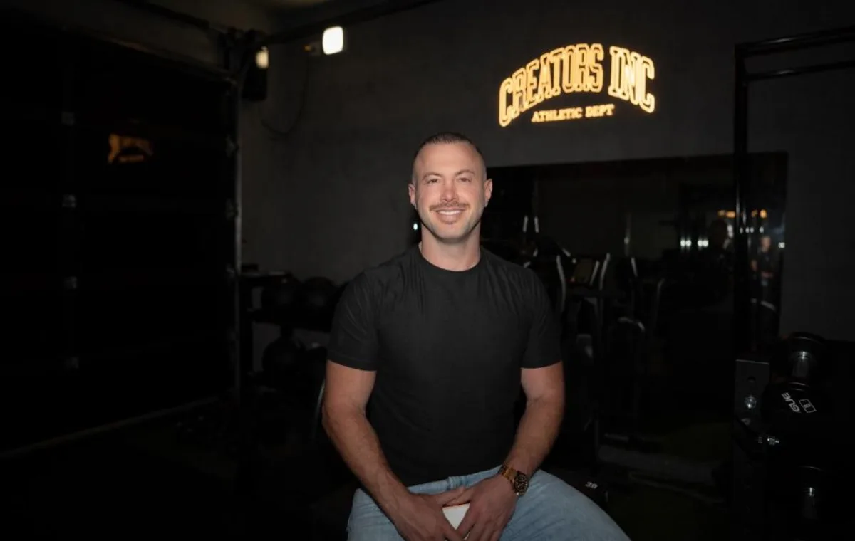 Andy Bachman outside the Creators Inc. headquarters